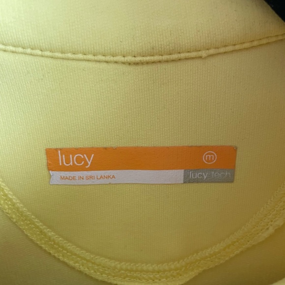 Lucy Women’s Activewear Bright Yellow Athletic Jacket Size M - Picture 10 of 10